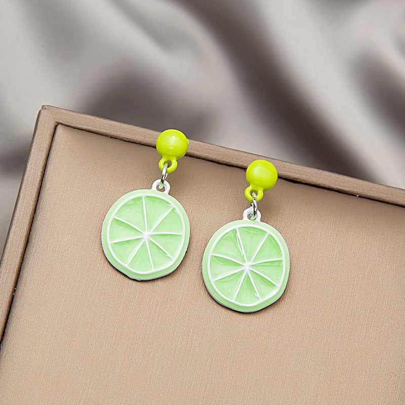 Wholesale Fresh Fruit Alloy Earrings